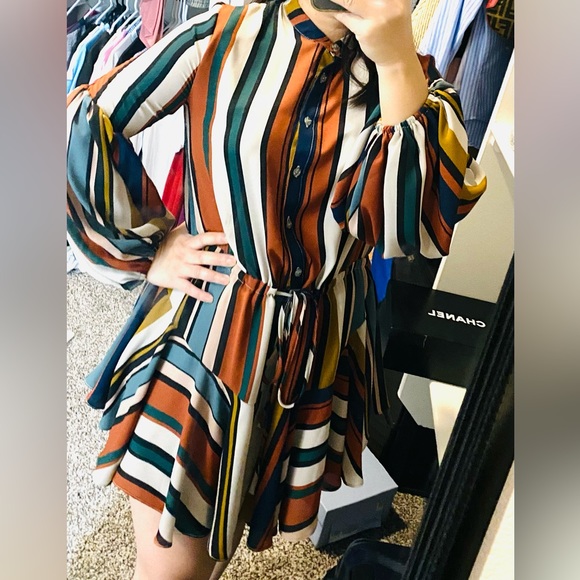 Olivaceous - Sexy Long Sleeve Dress - Picture 5 of 8